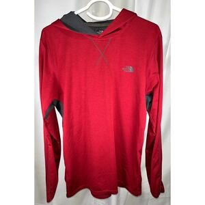 The North Face Mountain Athletics FlashDry-XD Hoodie Red Gray Mens Medium